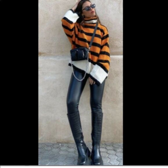 ZARA STRIPED KNIT SWEATER - Picture 13 of 16